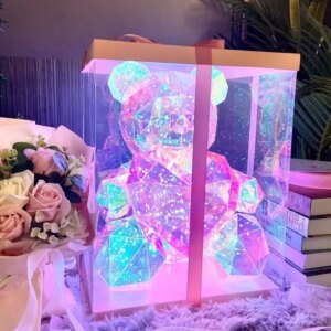 30cm Teddy Bear Doll Gift Lamp Colorful Sparkling Romantic Surprise - Image 3