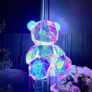 30cm Teddy Bear Doll Gift Lamp Colorful Sparkling Romantic Surprise - Image 8