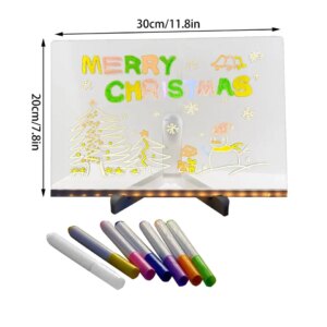 Led Light Up Acrylic Message Board Erasable Children's Painting Drawing - Image 8