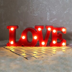 Love Heart Led Lamp Wedding Party Romantic Red Pink Night - Image 10