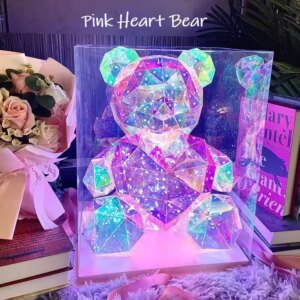 30cm Teddy Bear Doll Gift Lamp Colorful Sparkling Romantic Surprise - Image 7