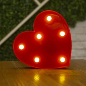 Love Heart Led Lamp Wedding Party Romantic Red Pink Night - Image 12