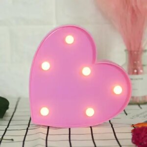 Love Heart Led Lamp Wedding Party Romantic Red Pink Night - Image 7