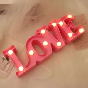 Love Heart Led Lamp Wedding Party Romantic Red Pink Night - Image 8