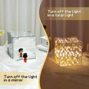 Handmade Diy Tulip Flower Cube Night Light Gt Full Set - Image 3