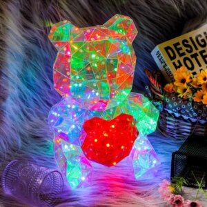 30cm Teddy Bear Doll Gift Lamp Colorful Sparkling Romantic Surprise - Image 4