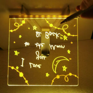 Personalized Led Lamp Acrylic Message Note Board Erasable Usb Children‘s - Image 4